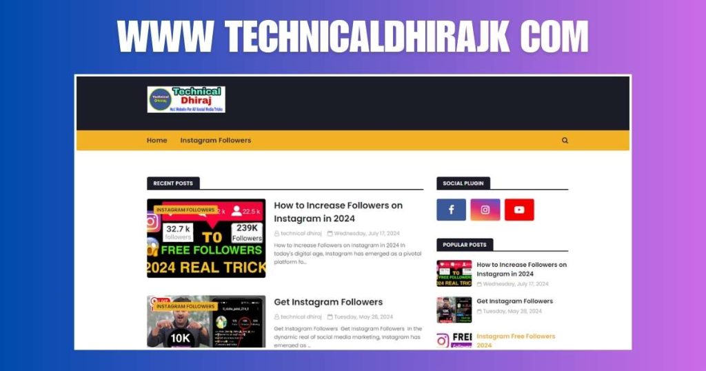 www technicaldhirajk com