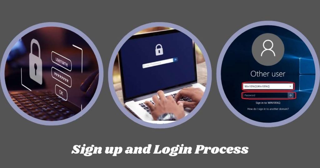 Sign up and Login Process